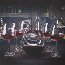 Crystal glass Burgundy red glass high foot household simple large luxury high-end European stomach wine glass