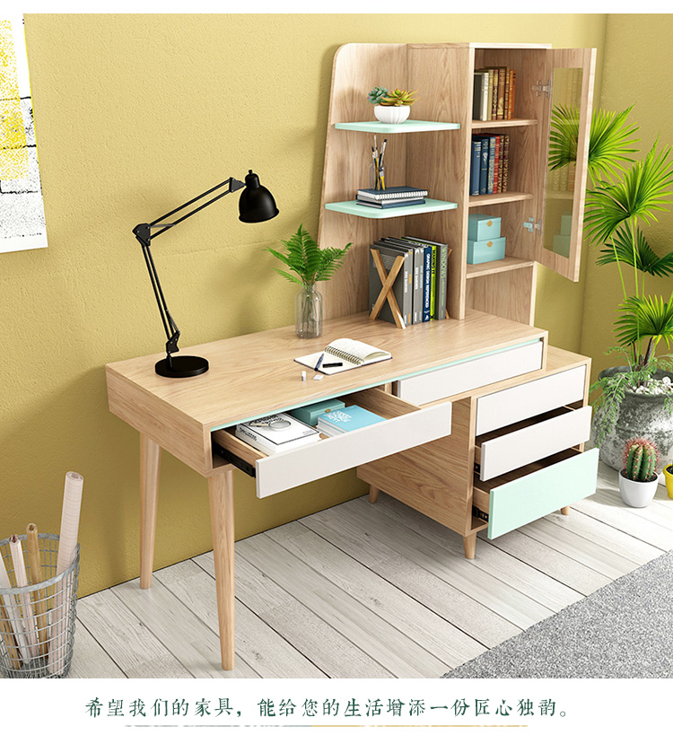 Купить Письменный стол Нордический творческий выдвижной письменный стол ...