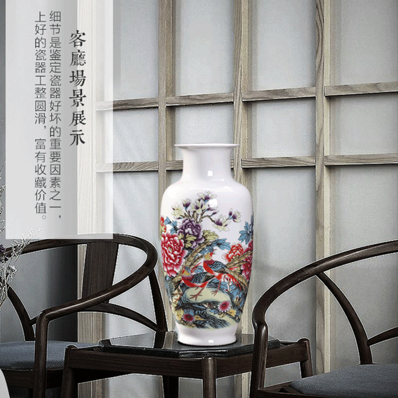 Jingdezhen ceramics vase home three - piece sitting room adornment rich ancient frame TV ark, dry vase furnishing articles