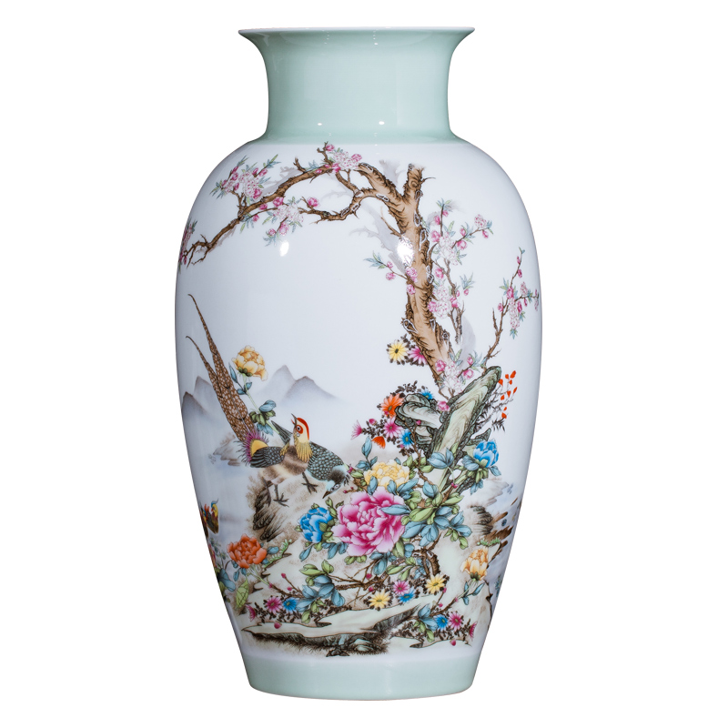 The Master of jingdezhen ceramics ceramic vases, landscape design of figure painting of flowers and gift collection decorative furnishing articles