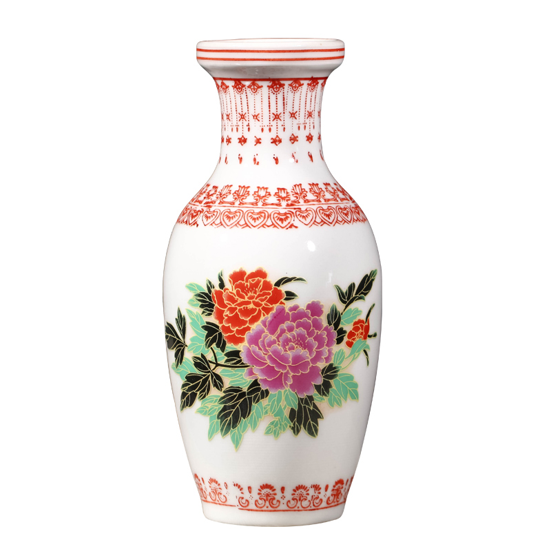 Jingdezhen ceramics flower arranging floret bottle of archaize enamel vase small household act the role ofing is tasted, the sitting room TV ark, furnishing articles