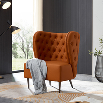 Wide Thought Light Extravagant Single Leather Art Sofa Chair Living Room Modern Pole Minimalist Designer Balcony Casual Chair Sloth Tiger Chair