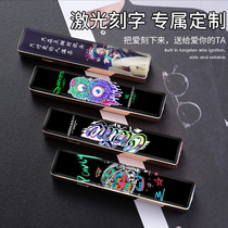 Net red mini fine rechargeable lighter windproof creative personality men and women mute USB electronic cigarette lighter tide brand