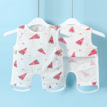 Baby bellyhood Summer pocket Baby Nursing navel Vest Summer Clothing Kid Sleeping Even Leg Pocket Pure Cotton Summer