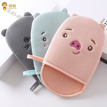 Jingyi baby bath bath rub bath artifact bath towel rub Gray free baby female decontamination children male painless strong rubbing mud