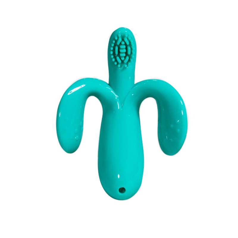 install baby toothbrush, baby soft hair brush, baby 0-1-2-3-year-old silicone toothbrush