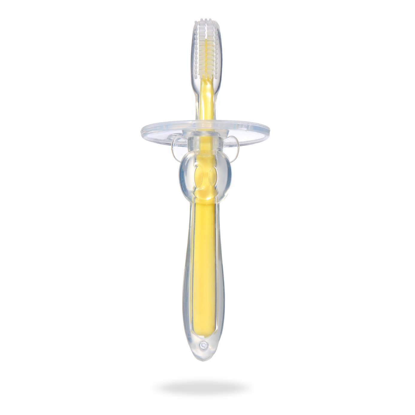 install baby toothbrush, baby soft hair brush, baby 0-1-2-3-year-old silicone toothbrush