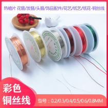 Heat shrink sheet three-dimensional flower other side flower DIY jewelry accessories handmade copper silk thread jewelry line styling line multi-size