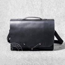 Lewhisper designer series Minimalist edition 13 inch business commuter briefcase pure black limited edition men and women