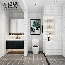 Toilet sticker Refurbished Waterproof Moisture Resistant Wall Sticker Bathroom Wallpaper Toilet Cover Ugly Self-Adhesive Wallpaper Tile Can Scrub