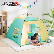 North Mountain Wolf Kids Indoor Automatic Tent Princess Toy House Boy Girl Baby Play Home Room Indoor outdoors