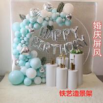 Wedding Scene Arrangement Screen Flower Door Metal Banquet Pendulum concentric iron mesh Decorative Door Wedding Balloon Birthday