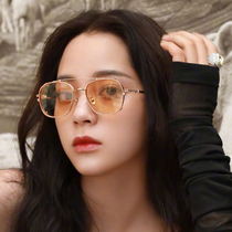 Sunglasses female Han version of the wave 2022 New web black tea color retro sunglasses personality polarized anti-UV explicit