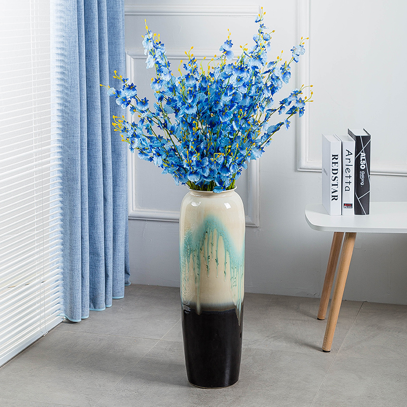 Ceramic large ground vase to decorate the sitting room is I and contracted household of Chinese style porch place high European flower arrangement