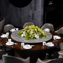 High-end Hotel Dining Table Flower Pendulum Flowers Hotel Restaurant Large Round Table Turntable Middle Emulation Flower Meeting Table Bar Table Swing