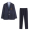 Boy navy suit+long sleeved shirt+navy pants+tie with complimentary badge