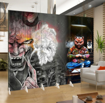 Floating painting like a chaeze plotter Monster Folding Screen Partition Living Room Art Creative Tattoo Tinged Tattoo