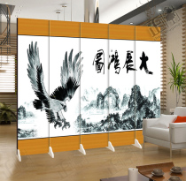 Great exhibition Hongtu landscape background wall folding screen partition fashion living room entrance office Hotel decoration anchor