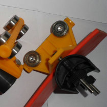 C30 Plastic C-type steel guide rail Slide rail Flat wire cable slide line Driving pulley Lifting cable pulley Lifting pulley