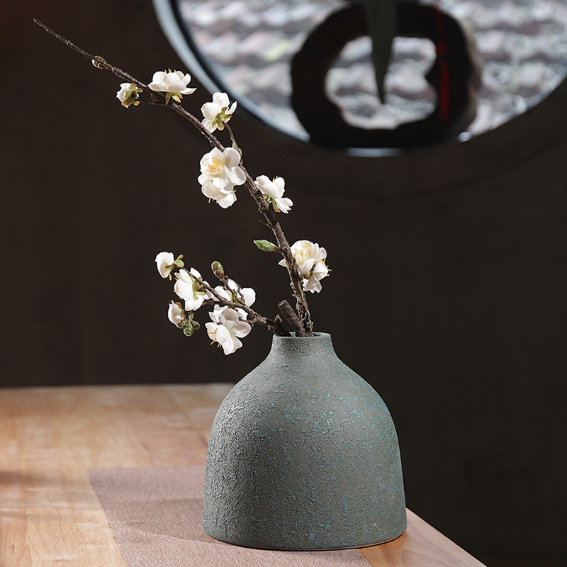 Do old coarse pottery vases, dried flowers, sitting room of new Chinese zen ceramic flower POTS in living in adornment table furnishing articles