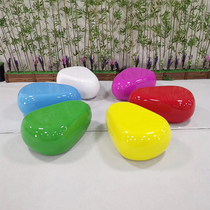 Shopping mall FRP leisure chair kindergarten creative cobblestone cartoon seat fashion rest chair stool combination