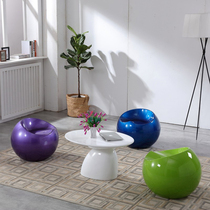 Simple glass fiber reinforced plastic mall seat creative Apple stool modern childrens leisure chair rest area negotiation table and chair stool