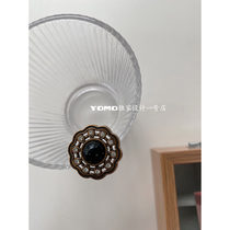 YOMOSTUDIO retro hollowed-out black flower female metal button for old coarse flowers Decorative Hand Sewn Buckle Accessories