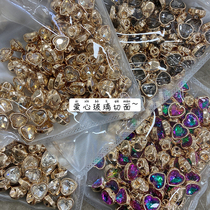 YOMOSTUDIO caring section glass metal button dark eye hand-sewn shirt button adorned with small accessories buckle