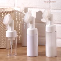 Silicone brush head foaming bottle Foaming bottle Pressing facial cleanser Foaming device Foaming device Female face artifact Foam mousse