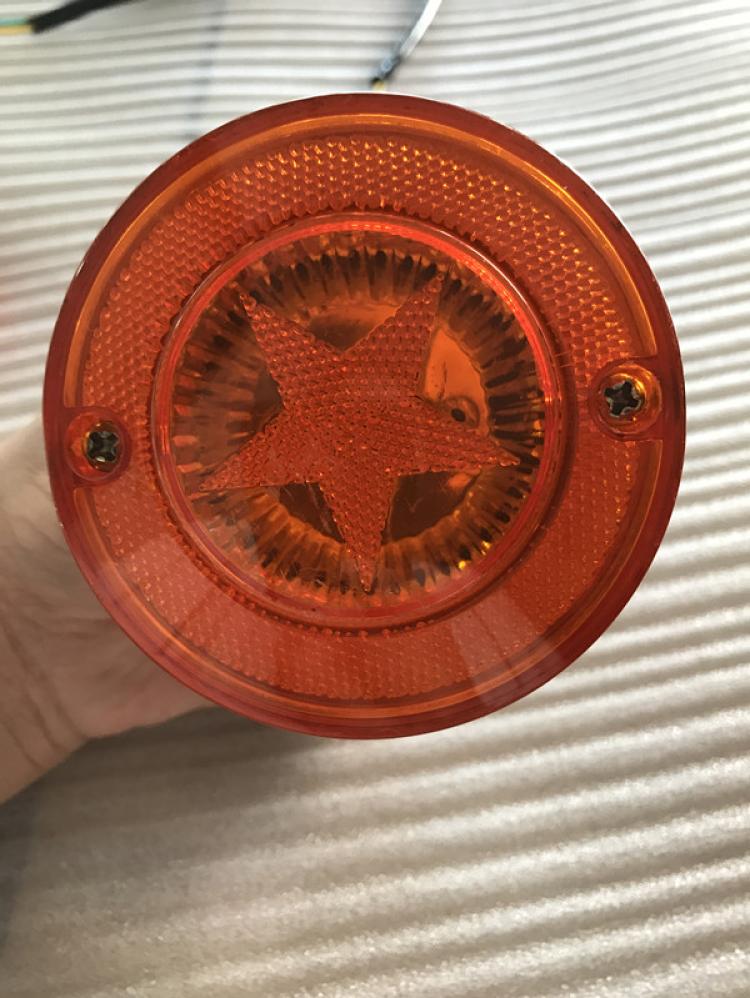 电动三轮车车棚前圆转向灯包邮改装三轮车配件方向灯12v48v60v