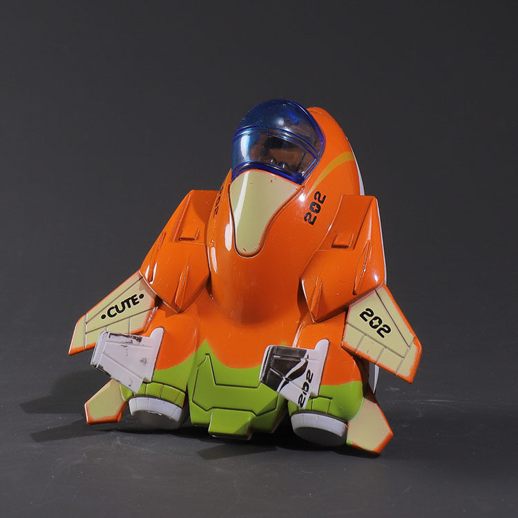 q版合金飞机模型儿童回力战斗机玩具军事f22f16su34f14卡通型