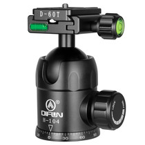 Difeng H104 Professional SLR Camera Tripod Ball Gimbal Large Ball Panoramic connector Damping bird Gimbal