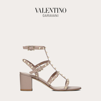 VALENTINO VALENTINO GARAVANI Ladies ROCKSTUD Classic Rivet Mid-Heel Sandals