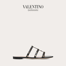VALENTINO VALENTINO GARAVANI Ladies ROCKSTUD Tug Flat Rivet Sandals
