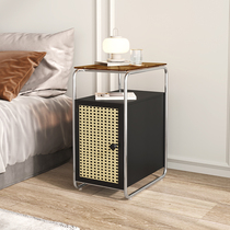 Tea table minimalist modern side several light and luxurious bed head cabinet Nordic Living room sofa glass Small corner a few side cabinet shelves