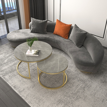 Nordic Light Extravaganza Sofa Small Household Type Net Red Jane approximately Tech Cloth Arc Profiled Creative Beauty Institute