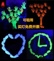 Hand Shadow Dance Fluorescent Gloves Performance Stage Luminous Nightlight Bar Gala Black Light Drama Performance Props
