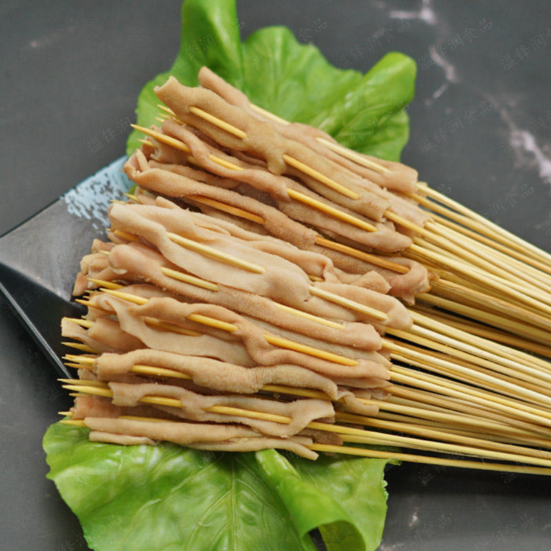 铁板鸭肠小串冷冻半成品奶茶店炸串食材油炸烧烤秘制把把鲜肉串串