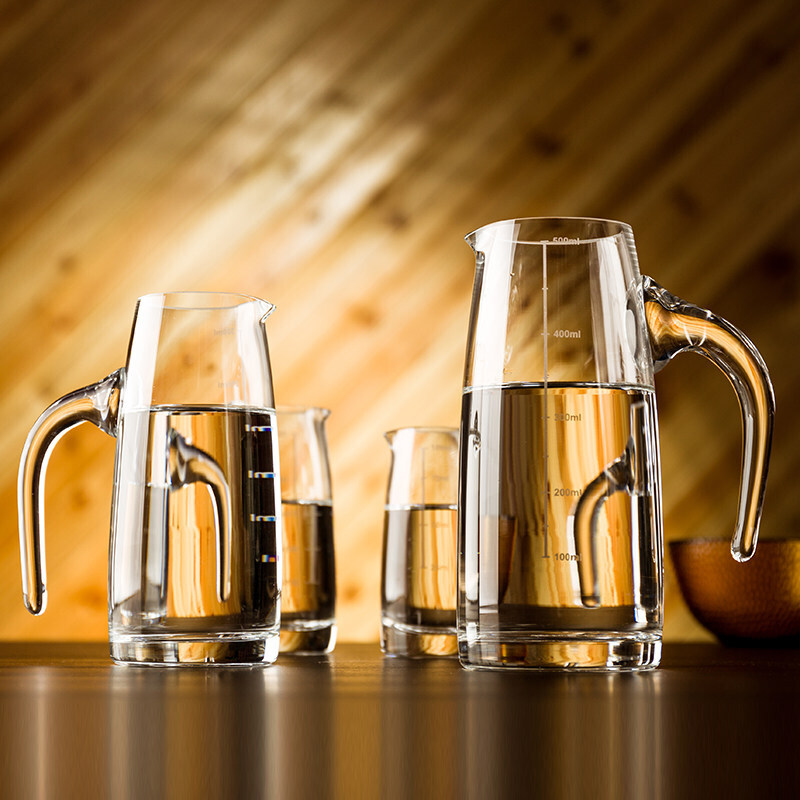 白酒分酒器带刻度玻璃小号酒杯套装红酒醒酒器倒酒壶量酒器家用