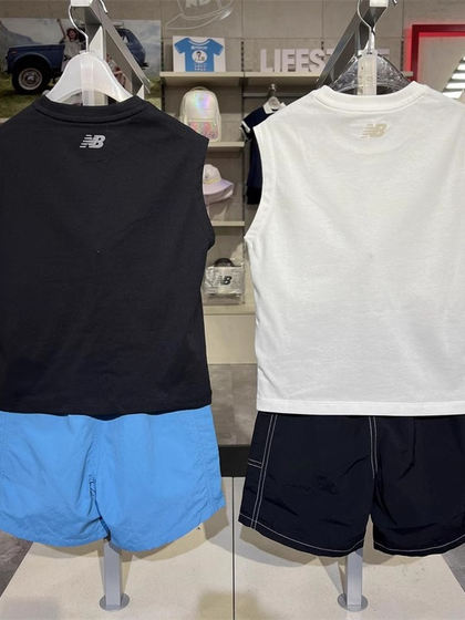 New Balance/NB 어린이 의류 2025 여름 어린이의 짠 빠른 건조 스포츠 반바지 조끼 세트 2TF22093 New Balance/NB 어린이 의류 2025 여름 어린이의 짠 빠른 건조 스포츠 반바지 조끼 세트 2TF22093
