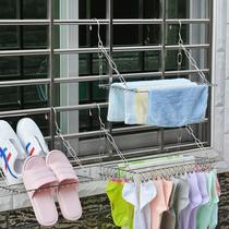 Stainless Steel Windows Clotheshorse Window Sill Sunstand Balcony Floating window Heating sheet Rack-Free Sunning Hanger God