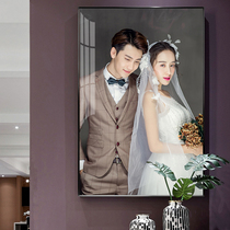 Customized wedding photo enlarged Crystal photo frame Wash Photo Plus printing Wall Korean 24 inch wedding photo making
