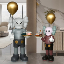 Tide brand kaws large living room floor-to-ceiling ornaments sofa next to tray home accessories net red violent bear housewarming gift