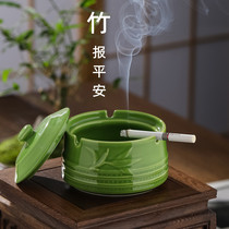 New creative joint elevated ashtray ceramic with high color flying gray smoke smell large capacity office household