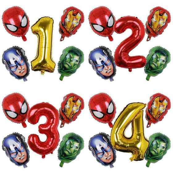 5PCS Marvel Super Hero Balloon Spiderman Aluminum 포일 풍선 5PCS Marvel Super Hero Balloon Spiderman Aluminum 포일 풍선
