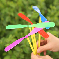 (100 pieces) bamboo dragonfly childrens toys flying fairy nostalgic toys kindergarten reward gift gift