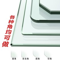 Customized tempered glass custom table countertop coffee table table table glass surface tempered custom Square round shaped paint