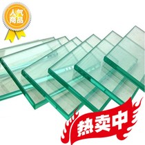 Tempered glass custom-made custom table surface coffee table countertop computer table glass plate custom-made rectangular round heterosexual