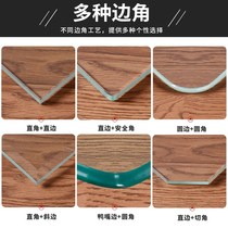 Factory direct tempered glass custom dining table glass desktop coffee table countertop custom rectangular glass plate