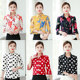 Meet unexpectedly curtain fashion 2020 spring and summer floral chiffon shirt female temperament yellow light cooked wild Sleeve T-shirt Meet unexpectedly curtain fashion 2020 spring and summer floral chiffon shirt female temperament yellow light cooked wild Sleeve T-shirt